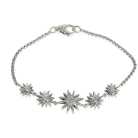 Sterling Silver Diamond Starburst Bracelet