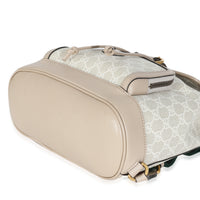 White GG Supreme Monogram Azalea Calfskin Retro Interlocking G Buckle Back