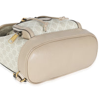 White GG Supreme Monogram Azalea Calfskin Retro Interlocking G Buckle Back