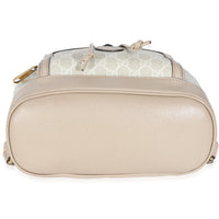 White GG Supreme Monogram Azalea Calfskin Retro Interlocking G Buckle Back