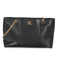 Vintage Black Caviar Bijoux Chain Shopping Tote