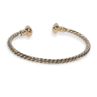 Yellow Gold & Steel  Vintage Torque Bracelet