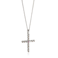 White Gold Diamond Cross Pendant