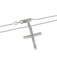 White Gold Diamond Cross Pendant