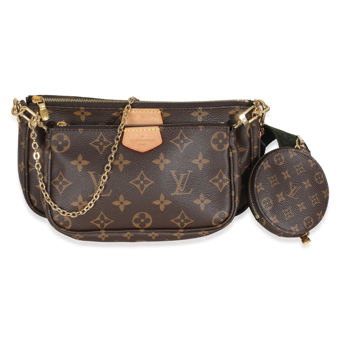 Khaki Monogram Canvas Multi Pochette Accessoires