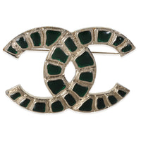 Gold-Plated  2019 Large Gripoix CC Brooch