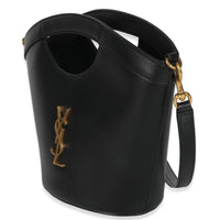 Black Smooth Leather Mini Celia Tote