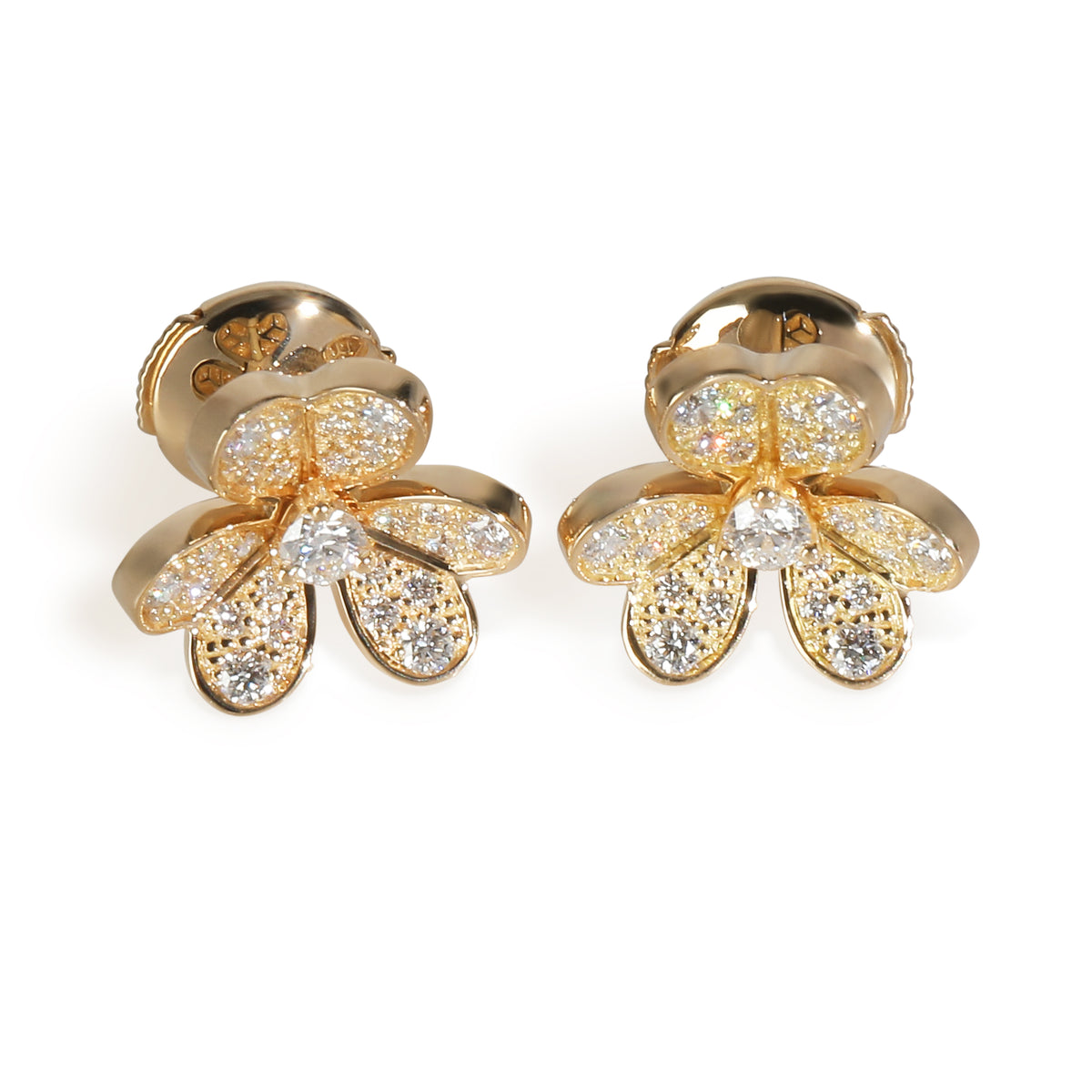 Yellow Gold Diamond Mini Model Frivole Earrings
