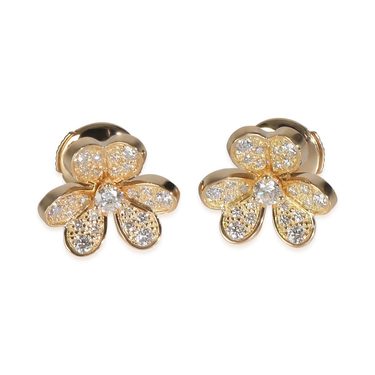 Yellow Gold Diamond Mini Model Frivole Earrings
