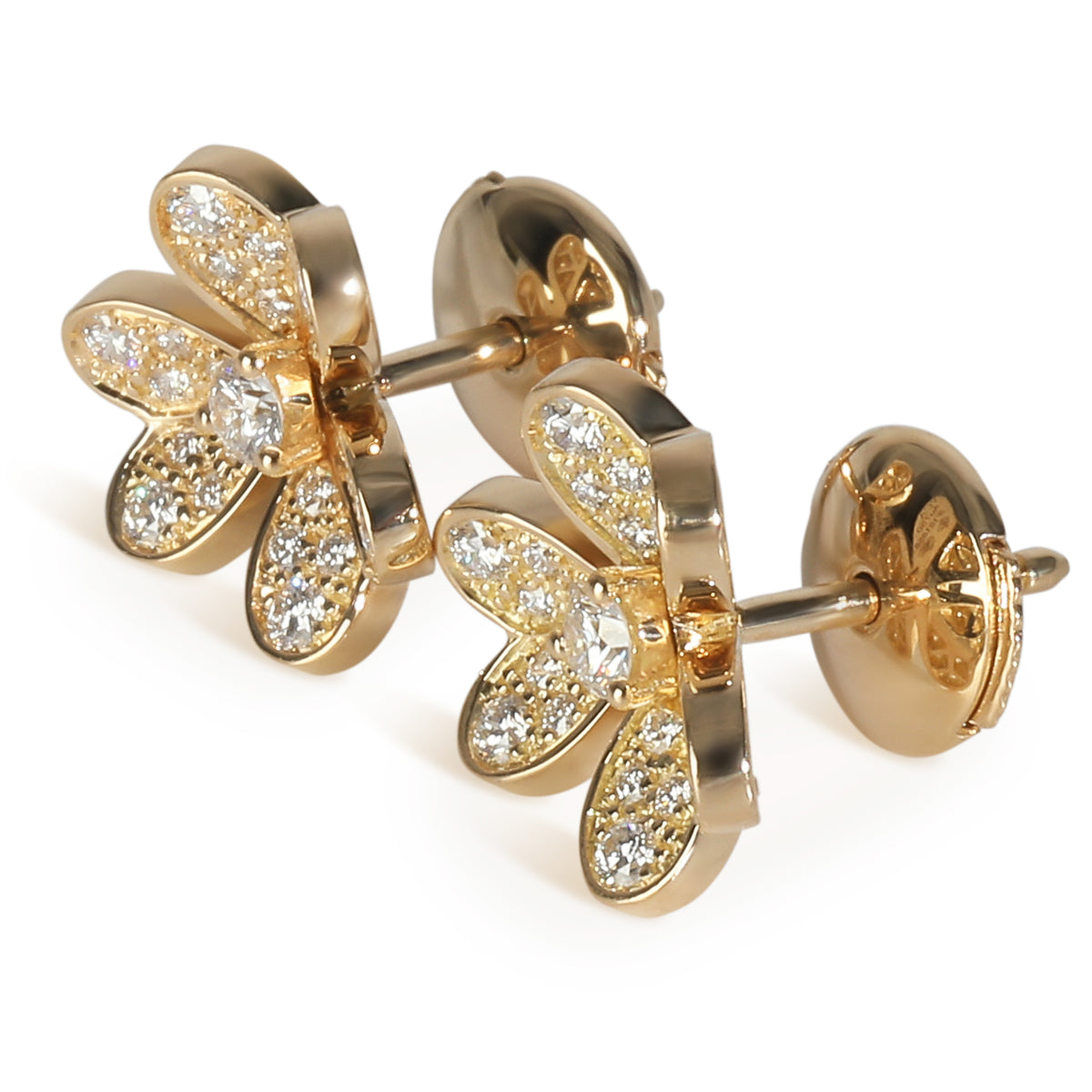 Yellow Gold Diamond Mini Model Frivole Earrings