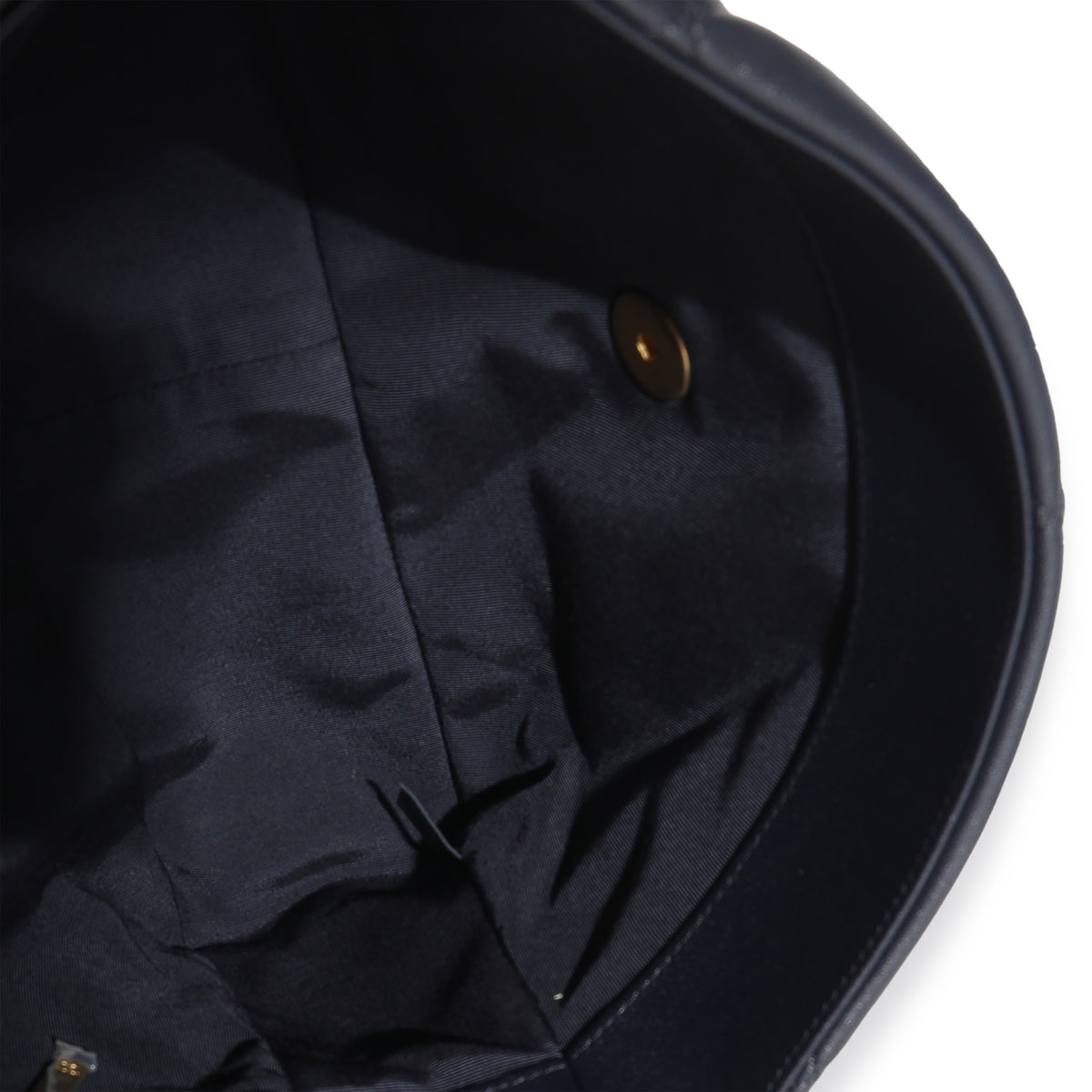 Navy Quilted Shiny Lambskin Medium Chanel 19 Flap Bag