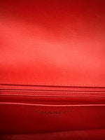 Red Black Quilted Patent Bi-Color Mini Rectangular Flap Bag