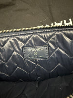 Chanel Grey Distressed Patent Medium CC Crossing Cosmetic Case Handbag ad3