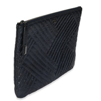 Chanel Grey Distressed Patent Medium CC Crossing Cosmetic Case Handbag pv