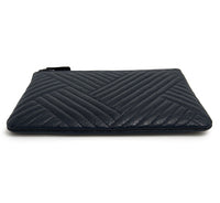 Grey Distressed Patent Medium CC Crossing Cosmetic Case