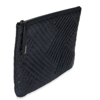 Grey Distressed Patent Medium CC Crossing Cosmetic Case