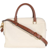 Cream Empreinte Caramel Calfskin Speedy Bandouliere 25 NM