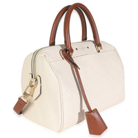 Cream Empreinte Caramel Calfskin Speedy Bandouliere 25 NM