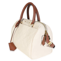 Cream Empreinte Caramel Calfskin Speedy Bandouliere 25 NM