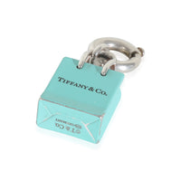 Sterling Silver  Enamel Shopping Bag Charm