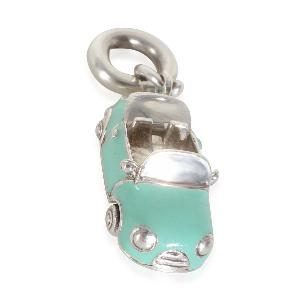 Sterling Silver  Enamel Convertible Car Charm