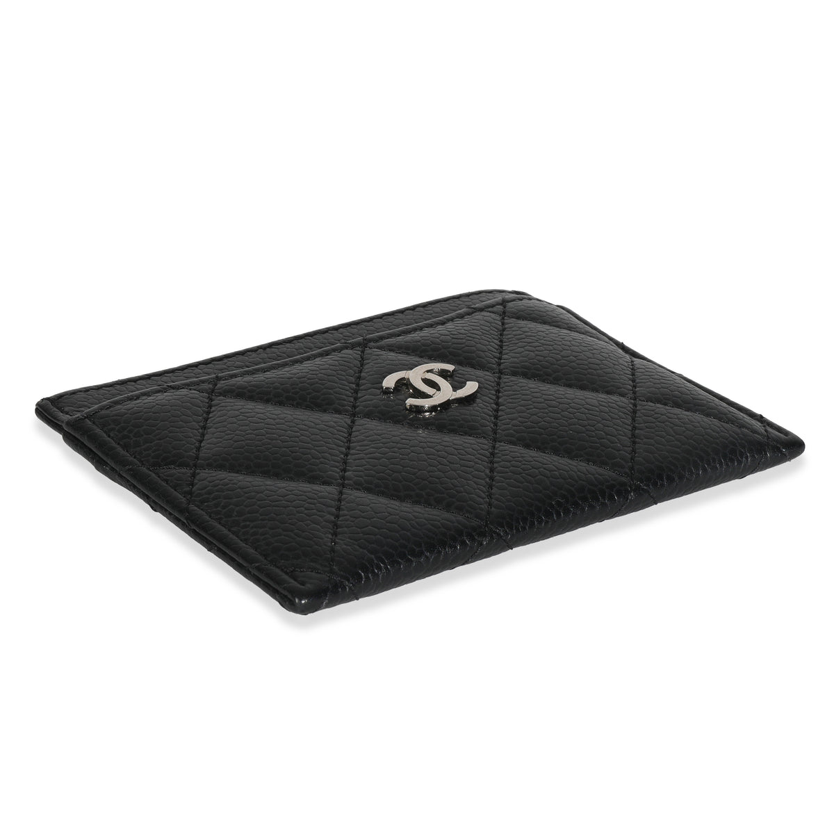 Black Quilted Classic Card Holder