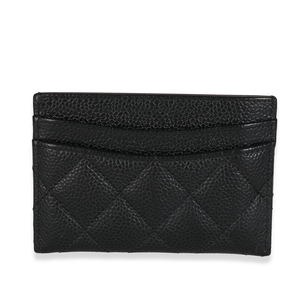 Black Quilted Classic Card Holder