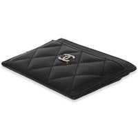 Black Quilted Classic Card Holder