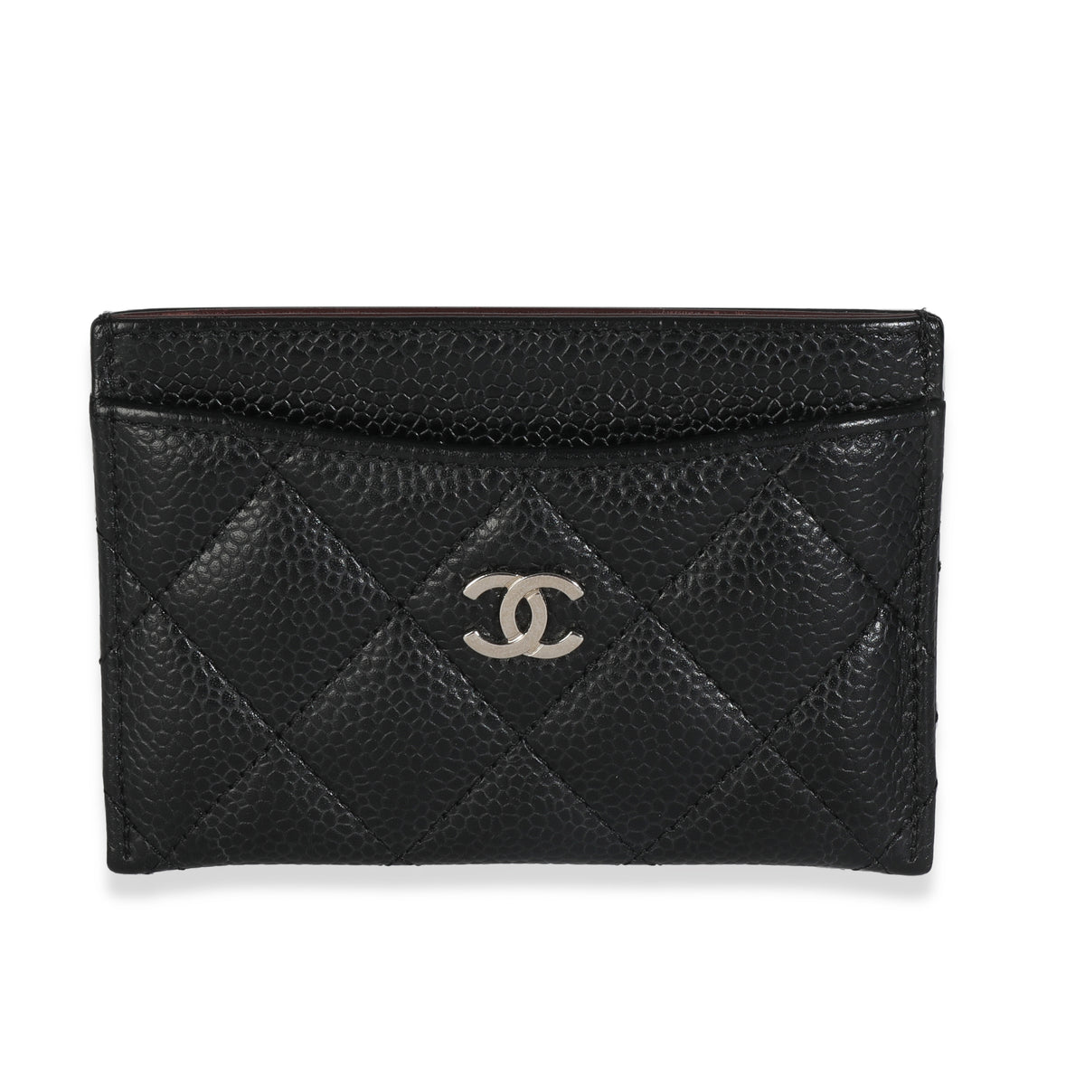 Black Quilted Classic Card Holder
