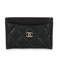 Black Quilted Classic Card Holder