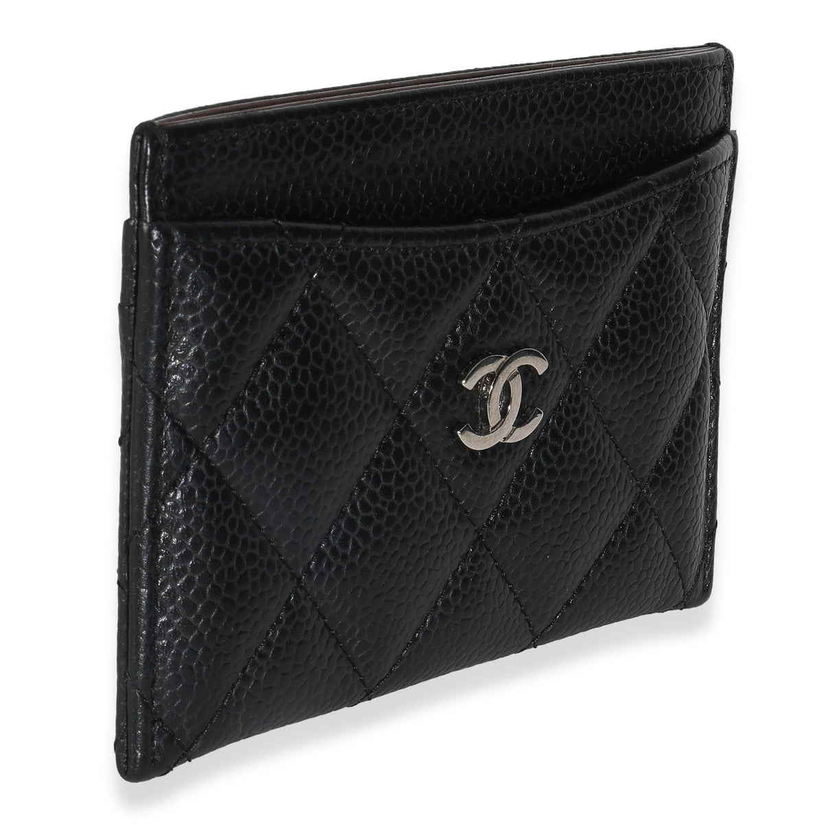 Black Quilted Classic Card Holder