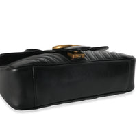 Black Calfskin Matelasse Medium GG Marmont Shoulder Bag