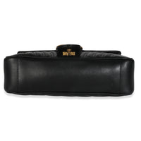 Black Calfskin Matelasse Medium GG Marmont Shoulder Bag