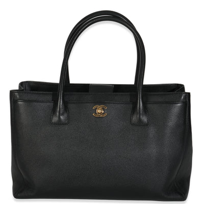 Black Caviar Medium Cerf Executive Tote