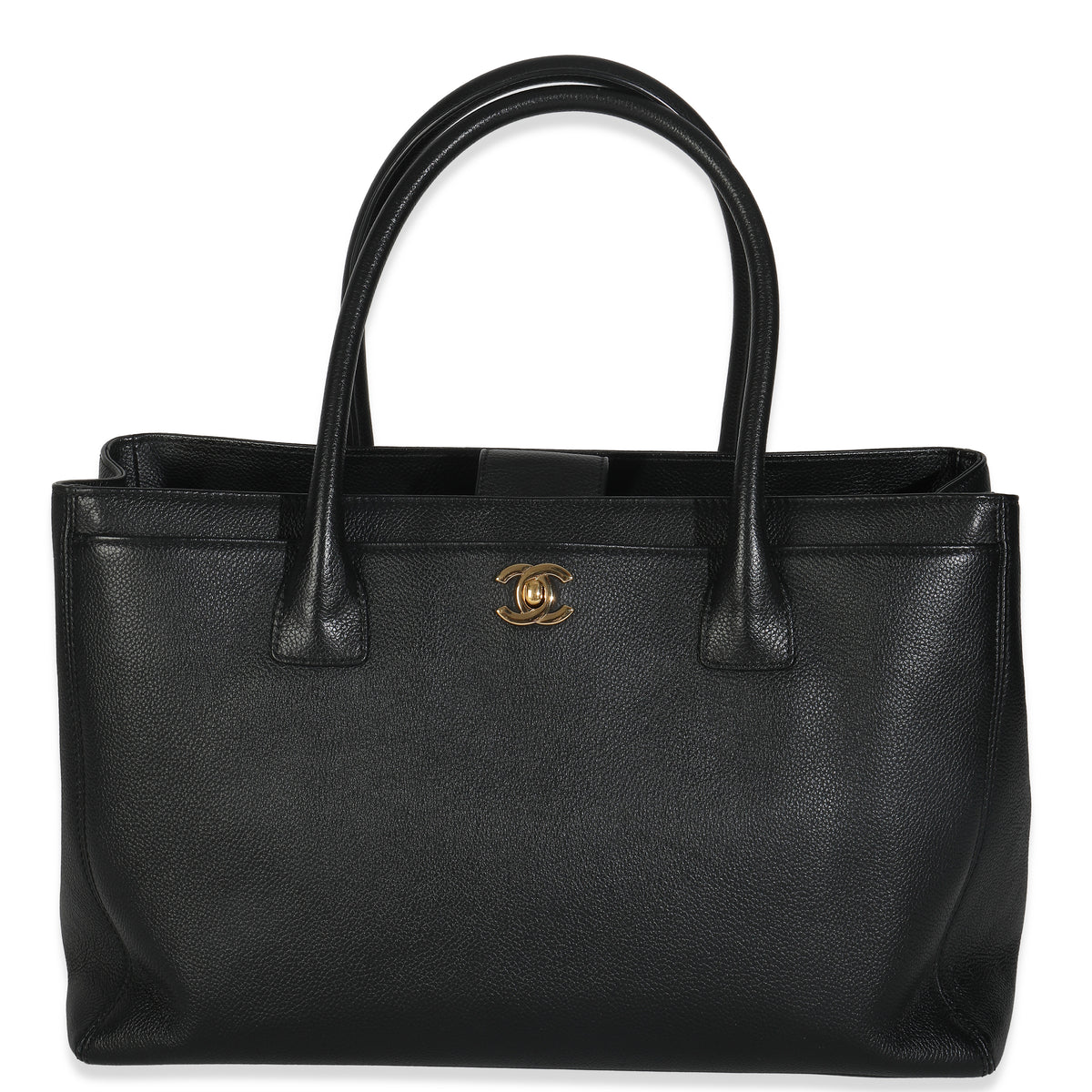 Black Caviar Medium Cerf Executive Tote