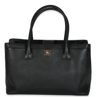 Black Caviar Medium Cerf Executive Tote