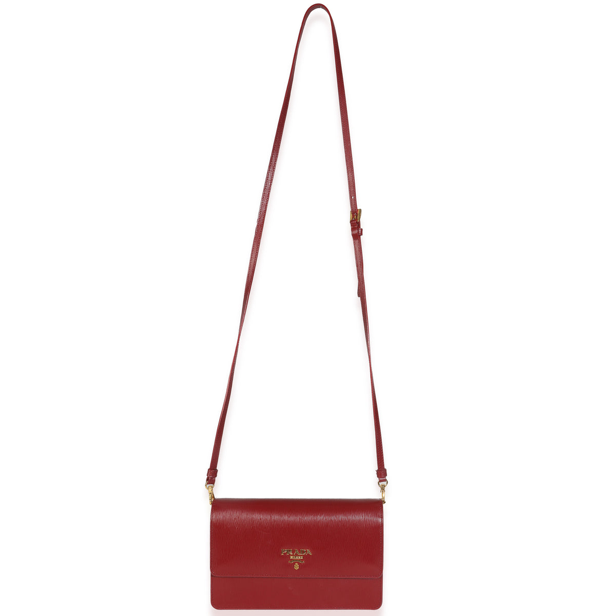Rubino Red Vitello Move Crossbody Wallet
