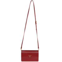 Rubino Red Vitello Move Crossbody Wallet