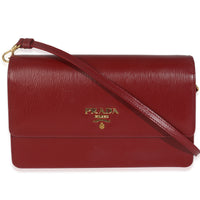 Rubino Red Vitello Move Crossbody Wallet