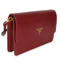 Rubino Red Vitello Move Crossbody Wallet