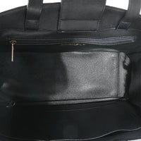 Black Quilted Caviar Medium Business Affinity Tote