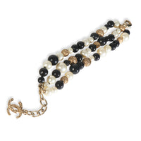 Gold-Plated  2016 Triple Strand Bead Bracelet