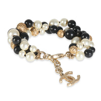 Gold-Plated  2016 Triple Strand Bead Bracelet