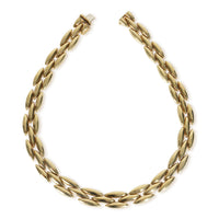 Yellow Gold  Vintage Gentiane 3 Row Necklace