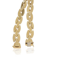 Yellow Gold  Vintage Gentiane 3 Row Necklace