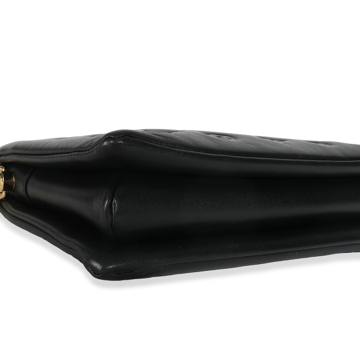 Black Monogram Embossed Lambskin Coussin PM