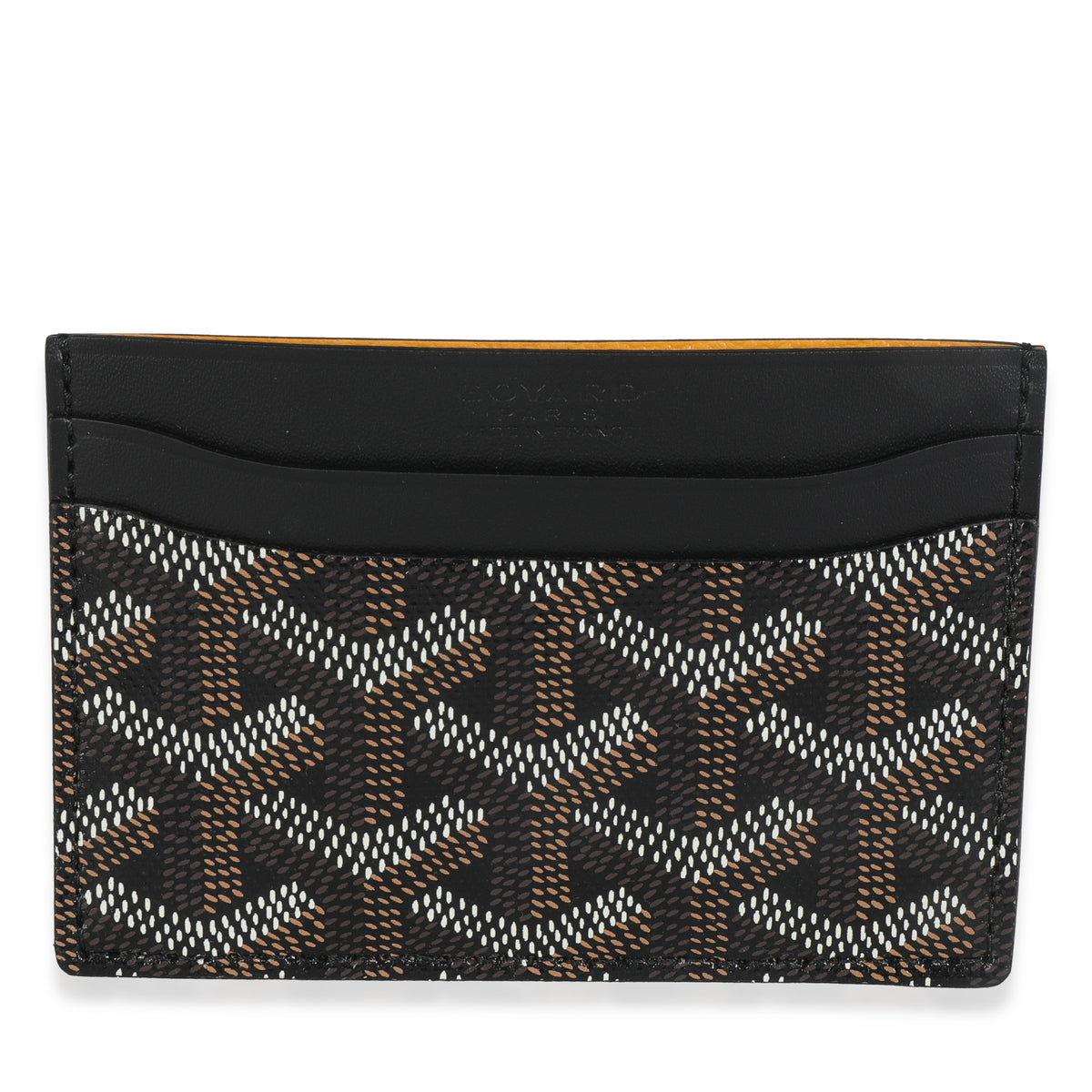 Black Goyardine Canvas Saint Sulpice Card Holder