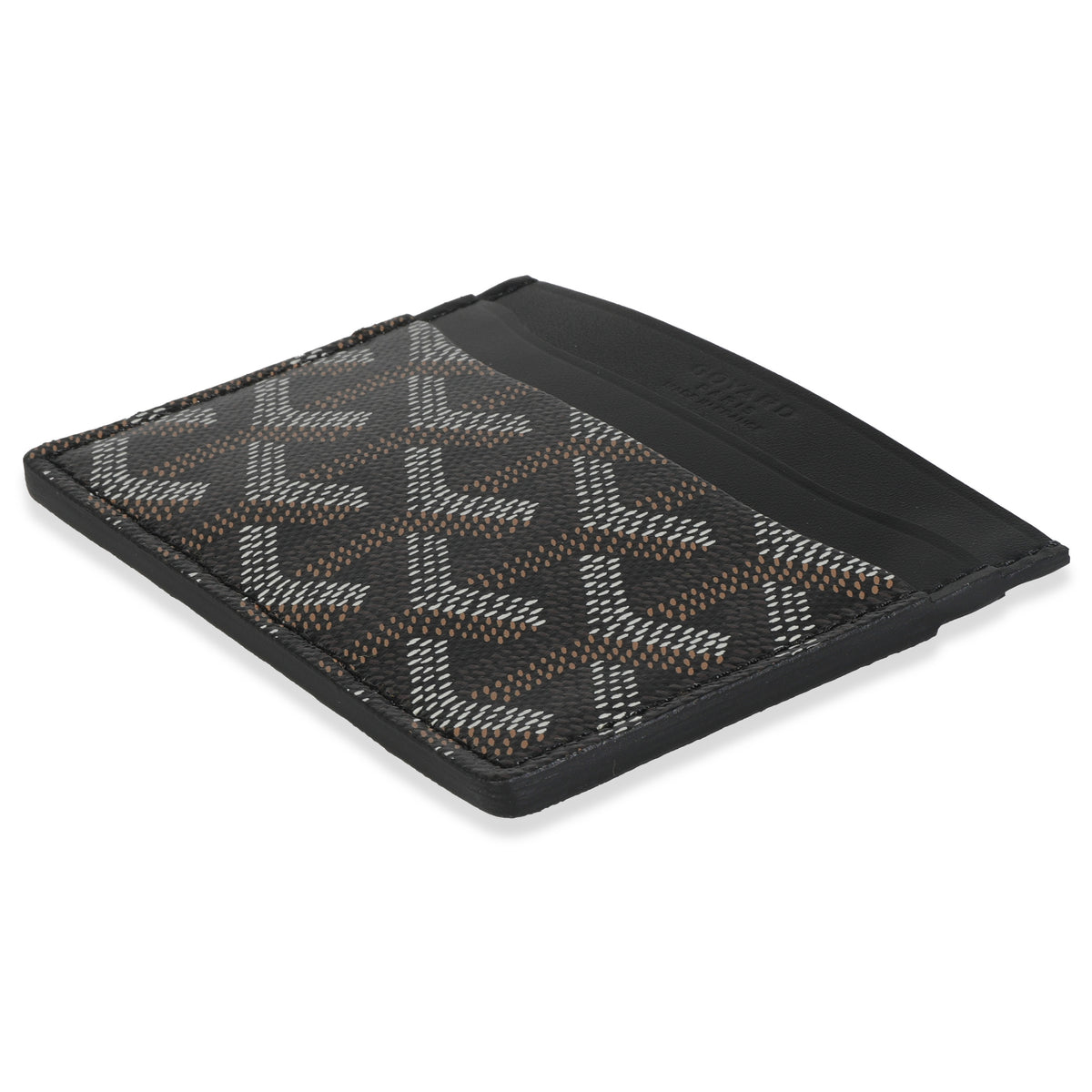 Black Goyardine Canvas Saint Sulpice Card Holder