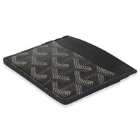 Black Goyardine Canvas Saint Sulpice Card Holder