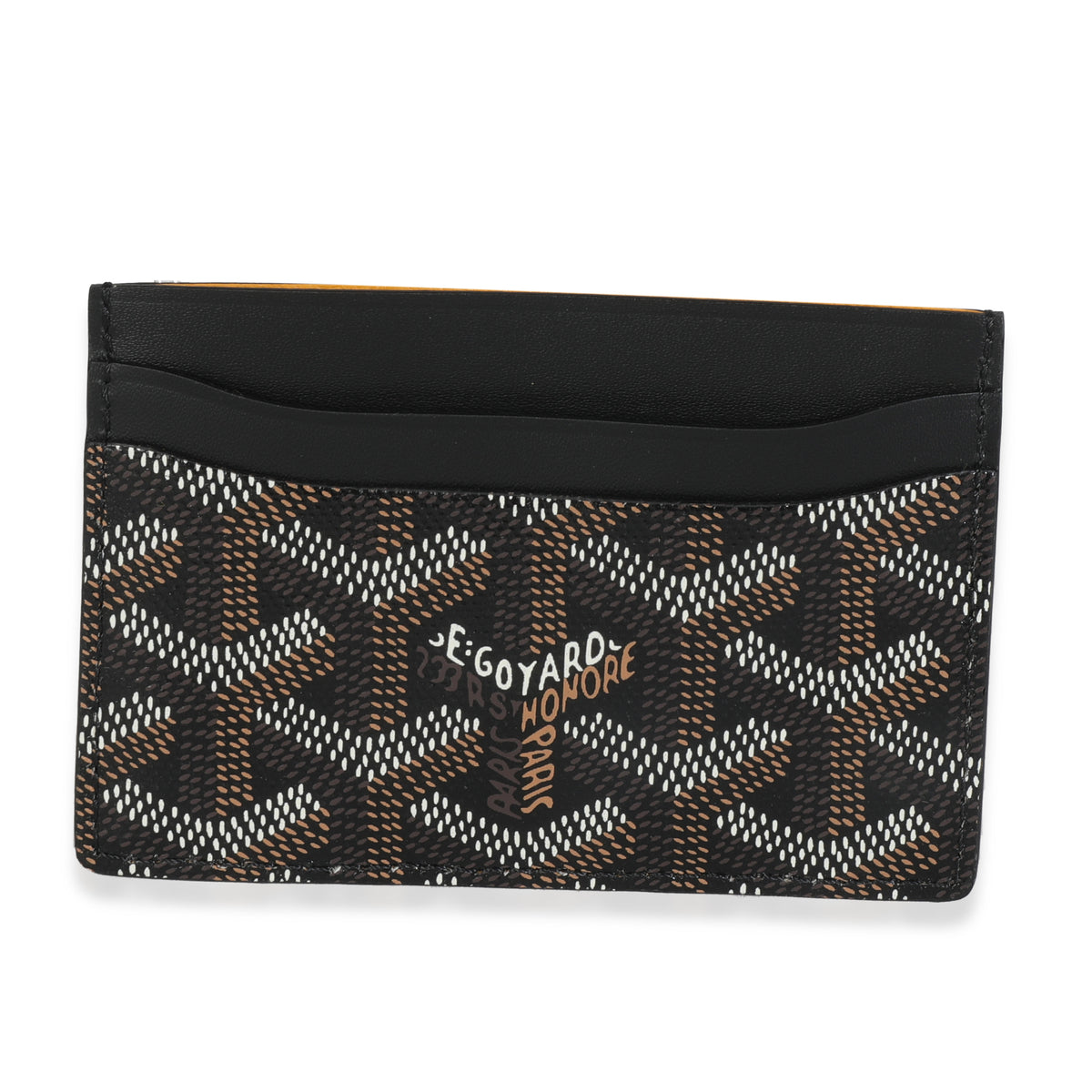 Black Goyardine Canvas Saint Sulpice Card Holder
